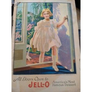 1917 All Doors Open to Jell-O Recipe Booklet Famous Women  Ethel Barrymore